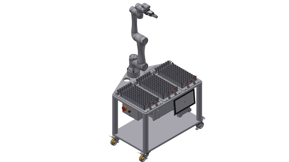 Scriptpro Robot Cell Collaborative robot cell for flexible loading and unloading of ...