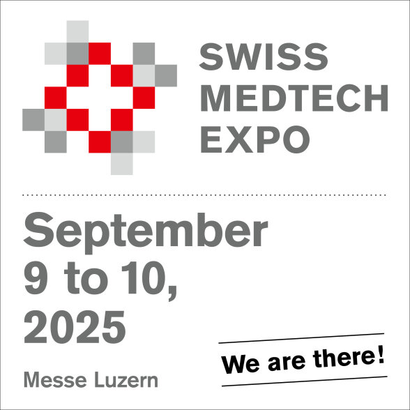 Social-Media-Signatur Swiss Medtech Expo 2025 – englisch