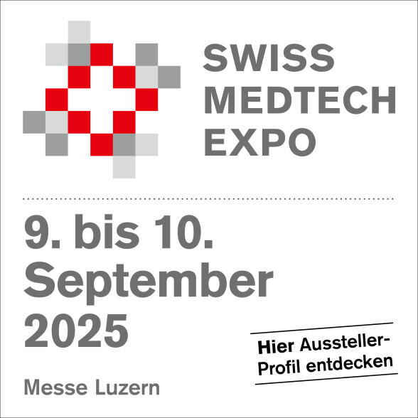 Social-Media-Signatur Swiss Medtech Expo 2025 – deutsch